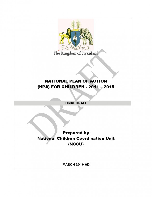 National Plan of Action for Children 2011-2015
